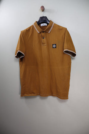 Stone Island Brown Slim Fit Polo