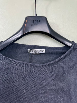 Stone Island Navy Knit Jumper