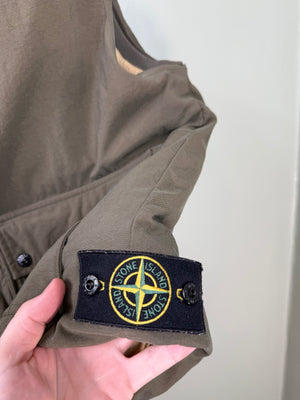 Stone Island Khaki Reps Nylon Down Gilet