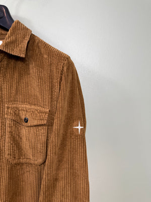 Stone Island Brown Corduroy Overshirt