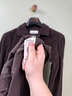 Stone Island Brown Corduroy Overshirt