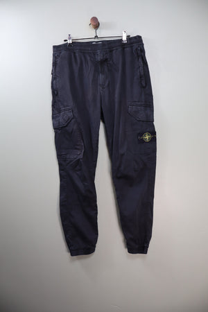 Stone Island Black RE-T Cargo Bottoms