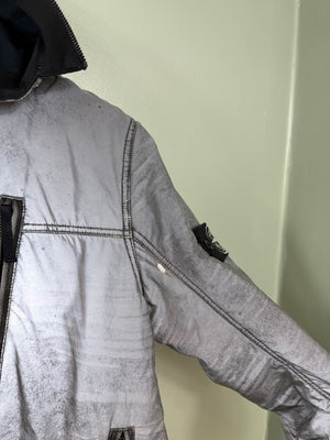 Stone Island Grey Liquid Reflective Jacket