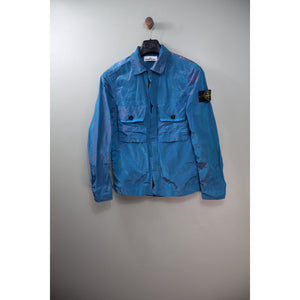 Stone Island Blue/Pink Nylon Metal Weft Overshirt