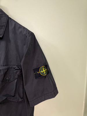 Stone Island Black Short Sleeve Overshirt