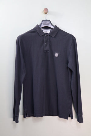 Stone Island Black RE Polo Shirt