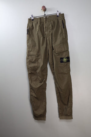 Stone Island Khaki RE-T Cargo Bottoms