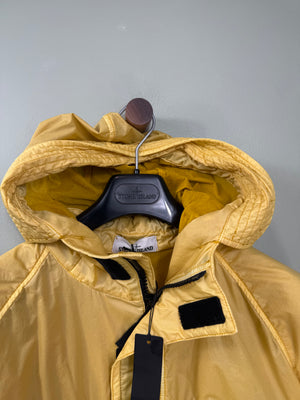 Stone Island Yellow Lamy Flock Mid Length Parka Jacket