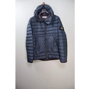 Stone Island Navy Bio-Based Ripstop Nylon Down Jacket