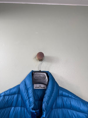 Stone Island Blue Garment Dyed Down Gilet