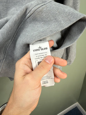 Stone Island Grey 1/4 Zip Jumper