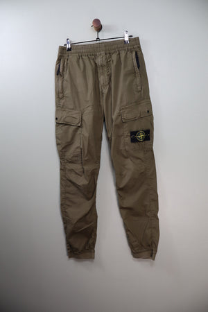 Stone Island Khaki RE-T Cargo Bottoms