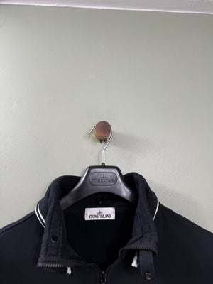 Stone Island Black 1/4 Zip Jumper