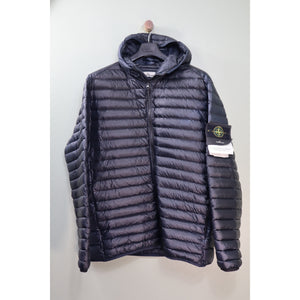 Stone Island Black Loom Woven Down Jacket