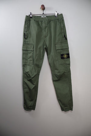 Stone Island Green RE-T Cargo Bottoms