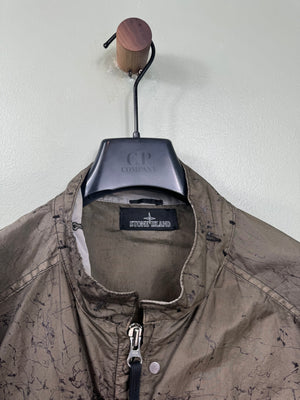 Stone Island Khaki Shadow Project Nylon Metal Spider Watro Jacket