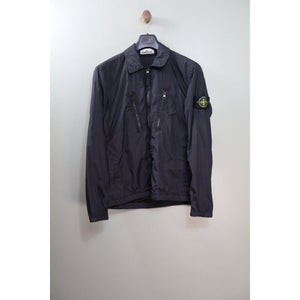 Stone Island Black Crinkle Reps Overshirt