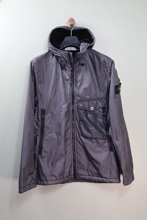 Stone Island Black Lamy Flock Jacket
