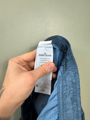 Stone Island Blue CO Nylon Metal Cargo Shorts