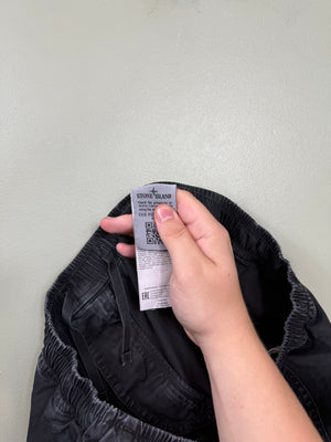 Stone Island Black RE Cargo Shorts