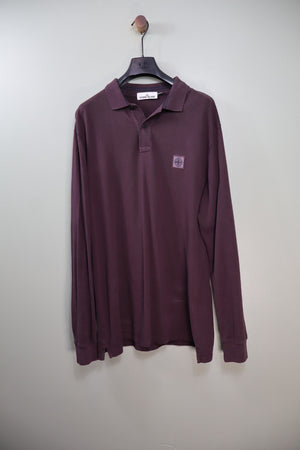 Stone Island Burgundy Regular Fit Polo