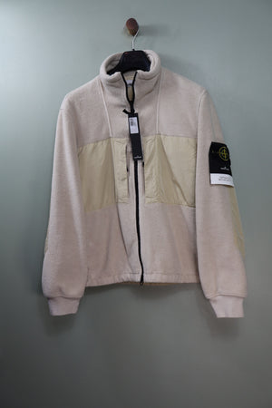 Stone Island Beige Cotton Pile Nylon Jacket