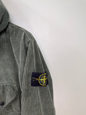 Stone Island Green Corduroy Smock