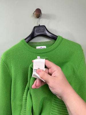 Stone Island Green Knit Jumper