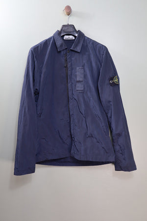 Stone Island Navy Nylon Metal Overshirt