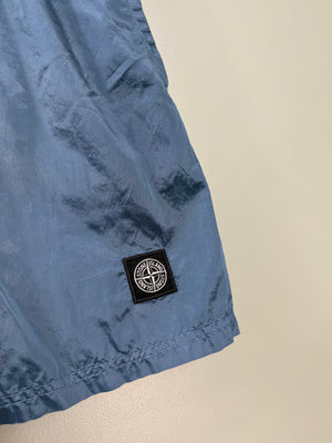 Stone Island Blue Nylon Metal Swim Shorts