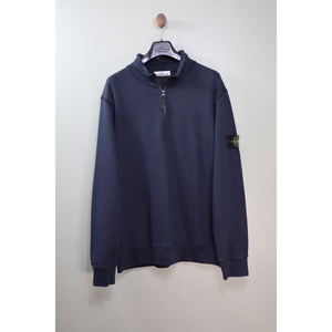 Stone Island Navy 1/4 Zip Jumper