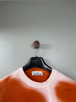 Stone Island Orange Hand Sprayed Jumper