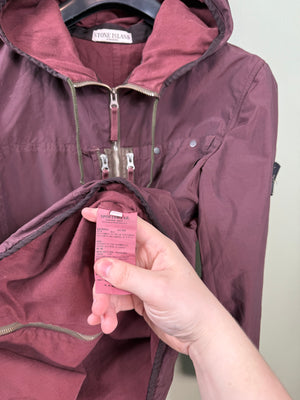 Stone Island Burgundy Tela Jacket