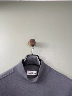 Stone Island Grey Mock Neck Jumper
