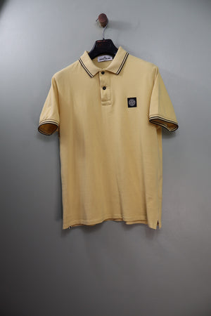 Stone Island Yellow Slim Fit Polo