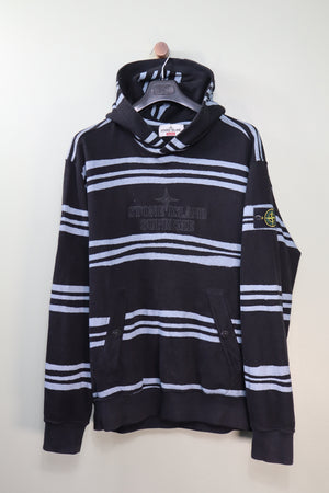Stone Island X Supreme Black Hoodie