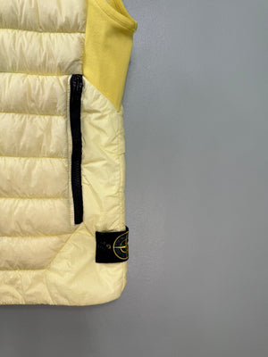 Stone Island Yellow Micro Yarn Down Gilet