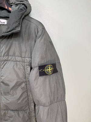 Stone Island Khaki Crinkle Reps Down Jacket