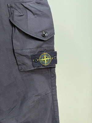 Stone Island Black RE-T Cargo Bottoms