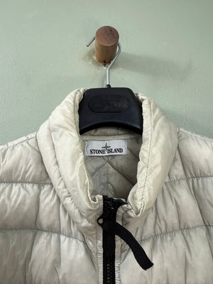 Stone Island Light Grey Micro Yarn Down Gilet