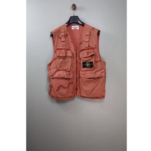 Stone Island x Supreme Orange Brushed Cotton Camo Tactical Vest
