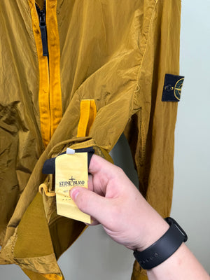 Stone Island Orange Nylon Metal Bomber Jacket