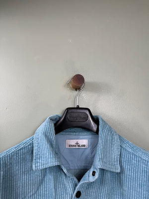 Stone Island Baby Blue Corduroy Overshirt
