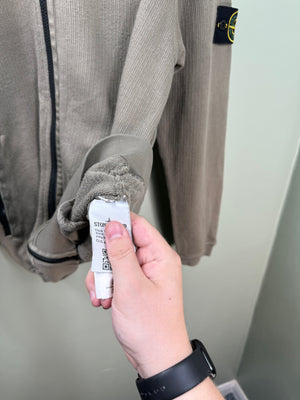Stone Island Khaki Bomber Zipped Jumper