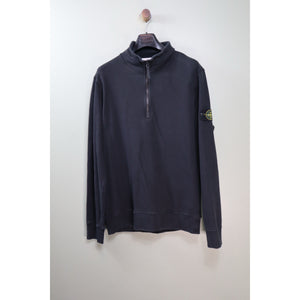 Stone Island Black 1/4 Zip Jumper