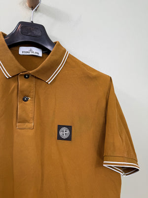 Stone Island Brown Slim Fit Polo