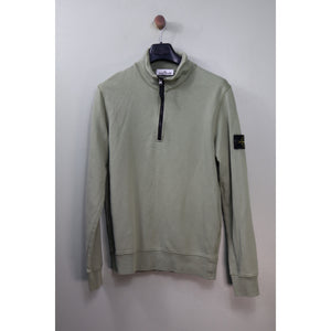 Stone Island Green 1/4 Zip Jumper