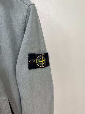 Stone Island Khaki Zipped Hoodie