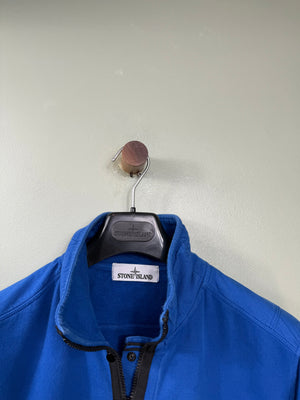 Stone Island Blue 1/4 Zip Jumper