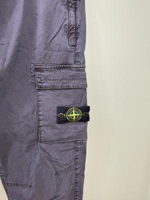 Stone Island Charcoal Grey RE-T Cargo Bottoms